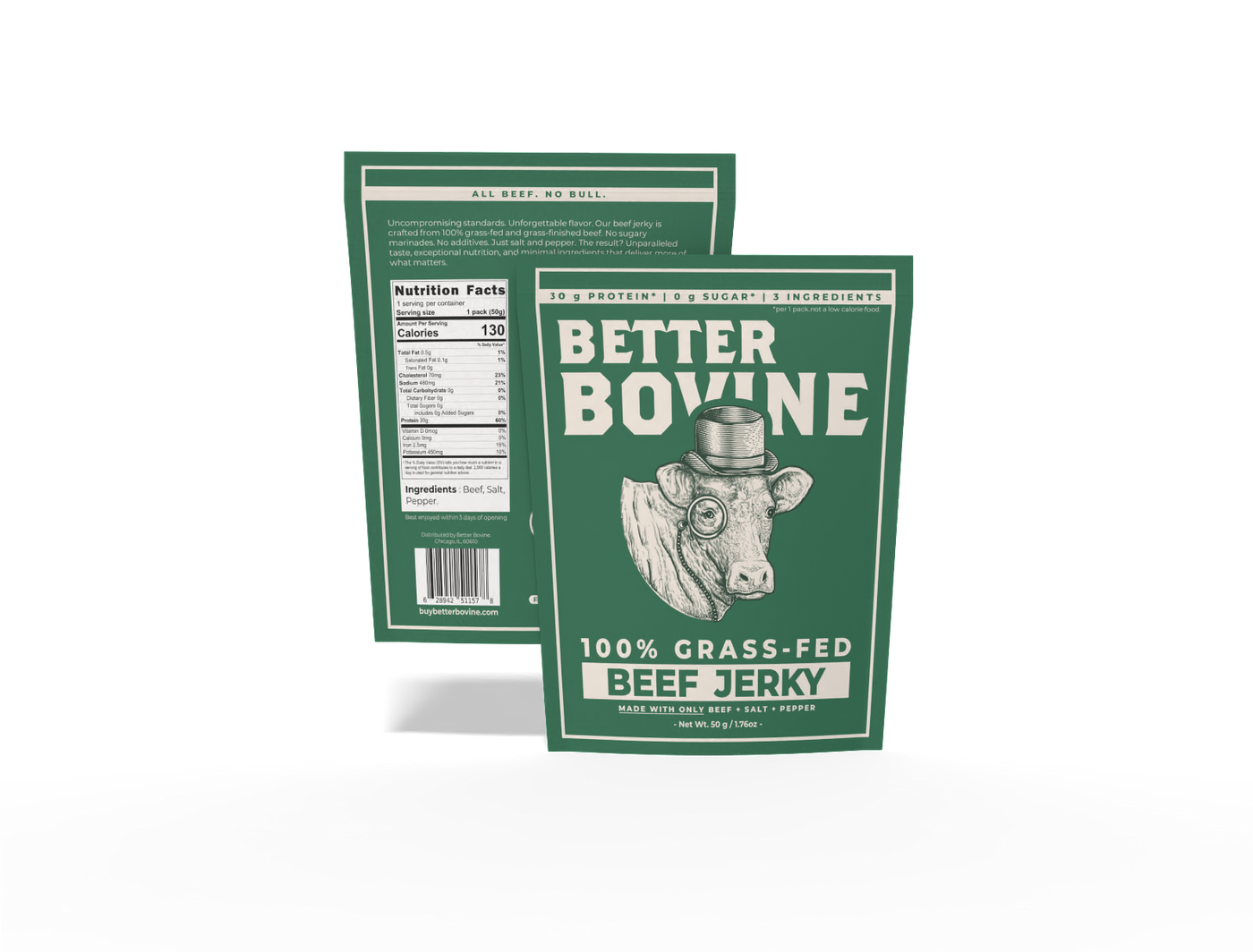 100% Grass-fed Beef Jerky